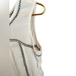 Velvet By Graham And Spencer Asera Ivory Embroidered Sleeveless Tank Top Small Photo 3