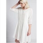 Current/Elliott Current Elliott White 100% Cotton Pleated Lace Babydoll Mini Dress Size XS Photo 14