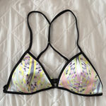 Victoria's Secret VS Womens Size Medium Abstract Neon Bikini Top Racerback Photo 0