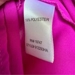 Counterparts Bright Pink 1/2 Button‎ Blouse w/ Button Up Sleeves size Small Photo 4