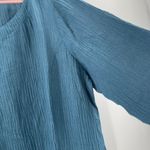 Soft Surroundings Tunic Top Size Large NWOT Oceo Gauze Mallard Blue 3/4 Sleeve Photo 11