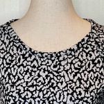 Anthropologie  Postmark Black And White Trace Jacquard Short Sleeve Top Size XS‎ Photo 5