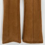 Spanx Faux Suede Flare Pants in Rich Caramel Seamed Pull On 20323R Size Large Photo 4