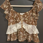 Buckle  Floral and Lace Top Photo 0