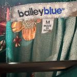 Bailey blue Green Floral Romper with Long Sheer Sleeves Photo 14