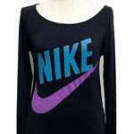 Nike  Longer Boat Neck Long Sleeves Bamboo Top Photo 0