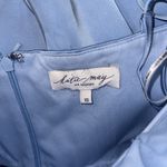 Katie May New Flora Bustier top sleeveless satin Blue Cocktail midi Dress XS Photo 6