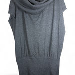 Banana Republic  CASHMERE BLEND GRAY BATWING RIBBED COWL NECK SWEATER DRESS M Photo 0