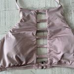 The Bikini Lab Strappy High Neck Top NWT size XS Blush Cut Out Swimsuit Photo 1