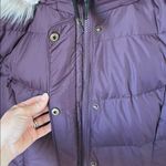 Ralph Lauren  burgundy long down Puffer Jacket faux fur hood Photo 6
