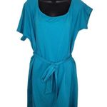 Torrid Mini French Terry Off-Shoulder Teal Tee Shirt Dress 2 2x Photo 0