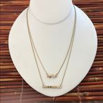 Loft  Gold Layered Necklace Set Minimalist Design Photo 0