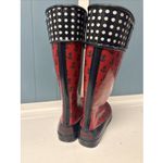 Womens Sperry Top Sider Waterproof‎ Rubber Rain Boots Pelican Red/Anchor/Navy 8 Red Photo 6