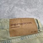 One Teaspoon Shorts Womens 28 Khaki Haze Legends High Waist Mom Fit Denim Photo 4