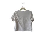 Monki Womens Cropped Graphic T-Shirt"Stronger Together" Size M White Boxy 90S Y2k Photo 3