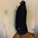 ZARA NWT Manteco (Italian Wool) Navy Blue Coat Photo 12