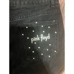 Pink Floyd  Women Jeans Short Size Large Black Rock Band Rainbow Photo 3