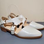 Nine West DROPLET GD Glossy White Flats 5.5 Photo 1