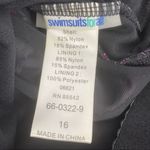 Swimsuits For All Pink & Black Print 1 Piece Swim Bathing Suit 16 Photo 3