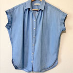 Madewell  Light Blue Denim Blouse Photo 0