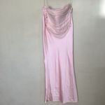 House Of CB  SET Georgie Top & 'Giuliana' Ballerina Pink Satin Maxi Skirt Size S‎ Photo 3