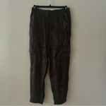 Anthropologie Shimmer Cargo Joggers Gray Metallic Size Medium Photo 4