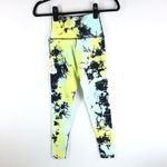Electric & Rose Womens Venice Leggings Tie Dye Stretch Neon Blue Green XS Photo 1