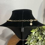 Talbots Vintage  Gold Plated Cream Pearl Rhinestone Necklace Photo 2