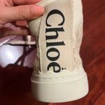Chloé 🆕 Chloe | Lauren Lace Sneaker Hightop Cream 35 New Photo 13