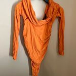 H:ours NWT  small orange bodysuit Photo 6