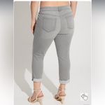 Torrid  Crop Boyfriend Straight Super Soft Mid-Rise Jean size 18 grey stretchy Photo 4