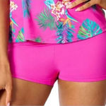Kim Gravel x Swimsuits for All Pink Swim Shorts Size 30W Hot Pink Fuschia Photo 0