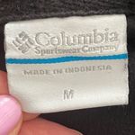 Columbia black fleece 1/4 zip closure logo on the back sweatshirt, size M top Photo 3