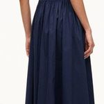 NWOT STAUD DENA drop waist Navy Blue Midi Dress sz 4 Photo 1
