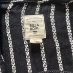 Billabong Same Story Hoodie Black White Stripe 100% Cotton Beach Size Medium Photo 3