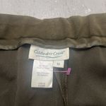 Coldwater Creek Green Moleskin Dress Pants Sz 10 Soft Knit Microfiber Tab Waist Photo 4