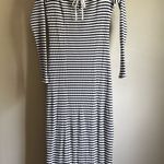 Aerie striped long sleeve knit tie front maxi dress Photo 2