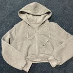 SheIn Gray Cropped Zipper Hoodie Photo 0