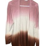 Garnet Hill  ombré open long sleeve cardigan 100% linen size small Lagenlook mini Photo 0