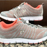 PROPET Travel Walker Evo Shoe Women's Sz 8M (B) Coral/Grey WAT062M Gray Photo 0