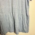 Lane Bryant Light Blue Champagne All Day Short Sleeve Peplum Top Photo 2