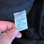 American Eagle Y2K ‎ Black Cargo Pants Women's 16 Short Nylon Drawstring Hem Photo 3