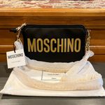 Moschino NWT Logo-print Zipped Chain Shoulder Bag Photo 3