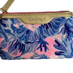 Lilly Pulitzer  Pink and Blue Wallet ID Case Photo 1