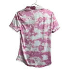 PGA Tour  Apparel Pink Sunset Tie‎ Dye Print Short Sleeve Polo Shirt Photo 5
