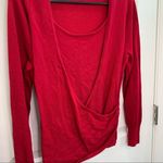 Apt. 9 ‎ red wrap style sweater with built in tank Photo 2