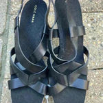 Cole Haan New  Women's Crystal 70MM Wedge Black Sandal~ Size 10 Photo 3