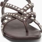 Jeffrey Campbell NEW  Xanthe Slingback Sandal Studded Chocolate Brown SZ-8 Photo 5