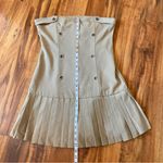 Maeve Anthropologie  Strapless Pleated Mini Dress Photo 12