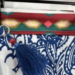 Loft  Beach Blue Luau Floral Paisley Bikini Bottoms Photo 5